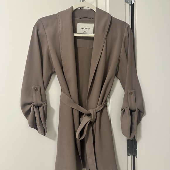 Babaton Jackets & Blazers - Babaton Beige Open-Front Blazer